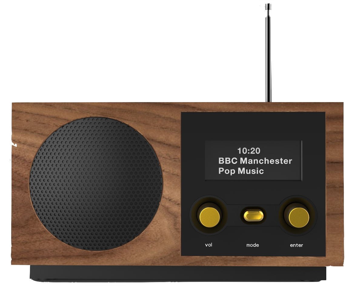 Радио DAB с 3-дюймовым динамиком и лицензией AAC для DAB+