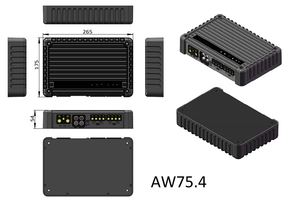 500 Вт Car Amplifier-автомобильный Hi-Fi усилитель