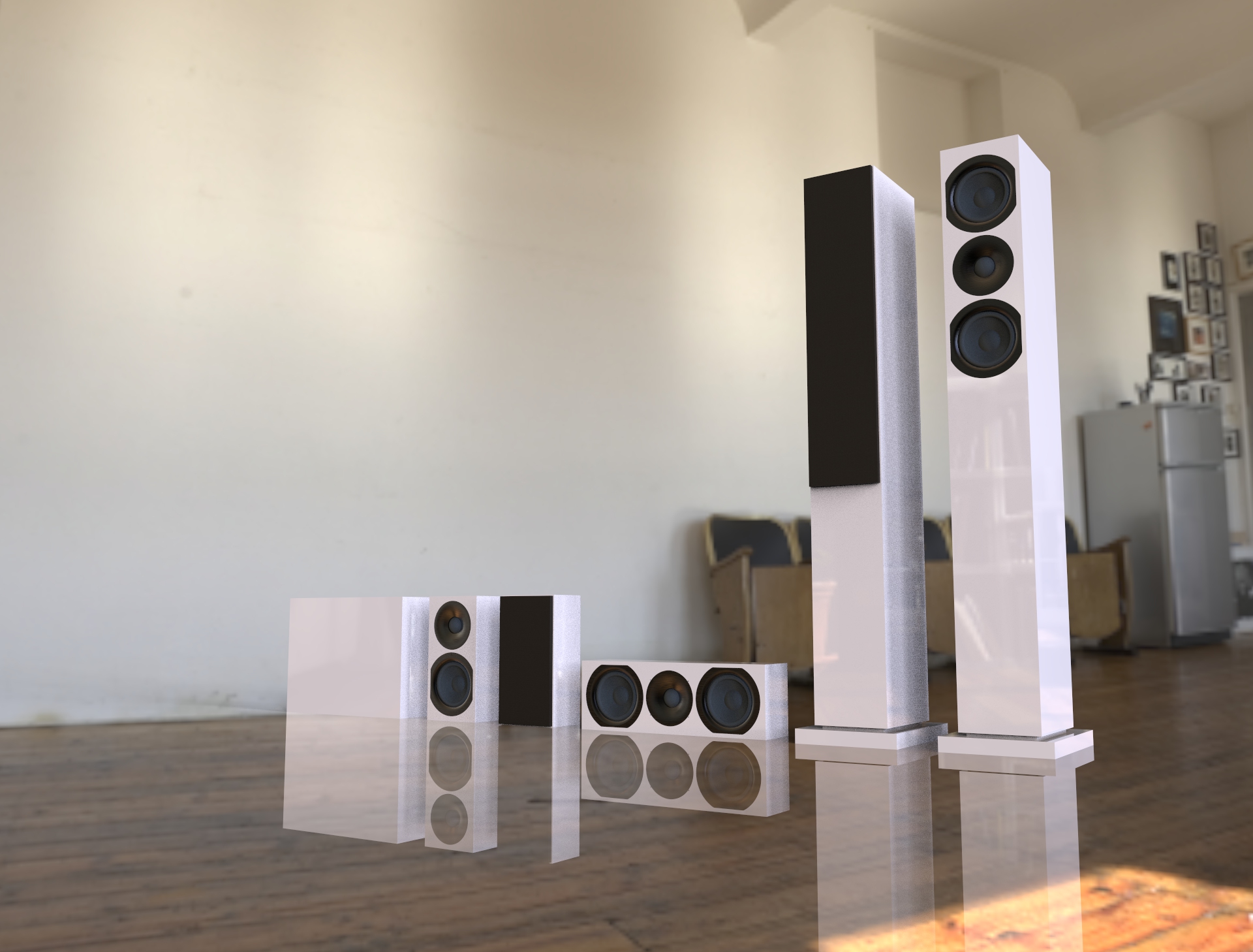 Динамики HIFI - динамики с глянцевой краской